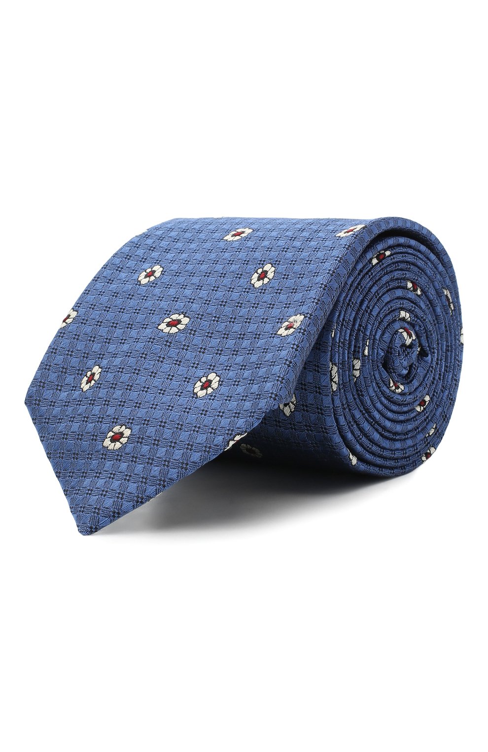 Шелковый галстук CANALI синего цвета по цене 12700 руб., арт. 18/HJ02806, фото 1 Шелковый галстук CANALI, арт. 18/HJ02806, фото 1