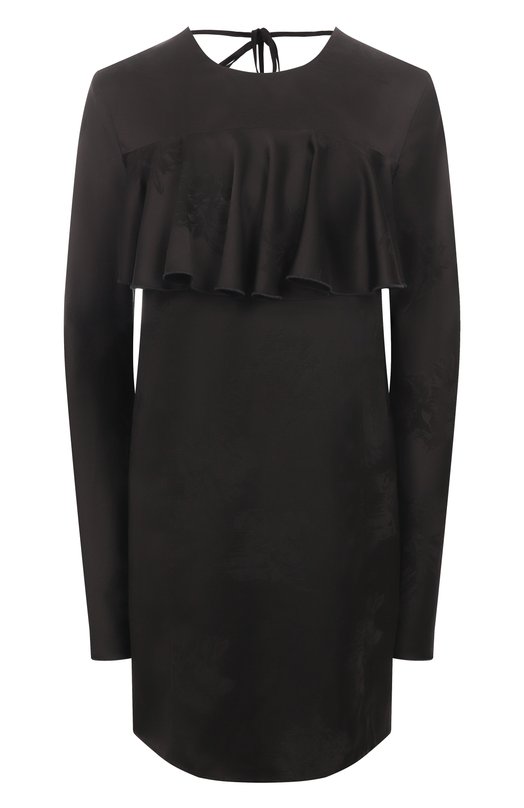 Атласное платье Ganni W0792 Чёрный W0792