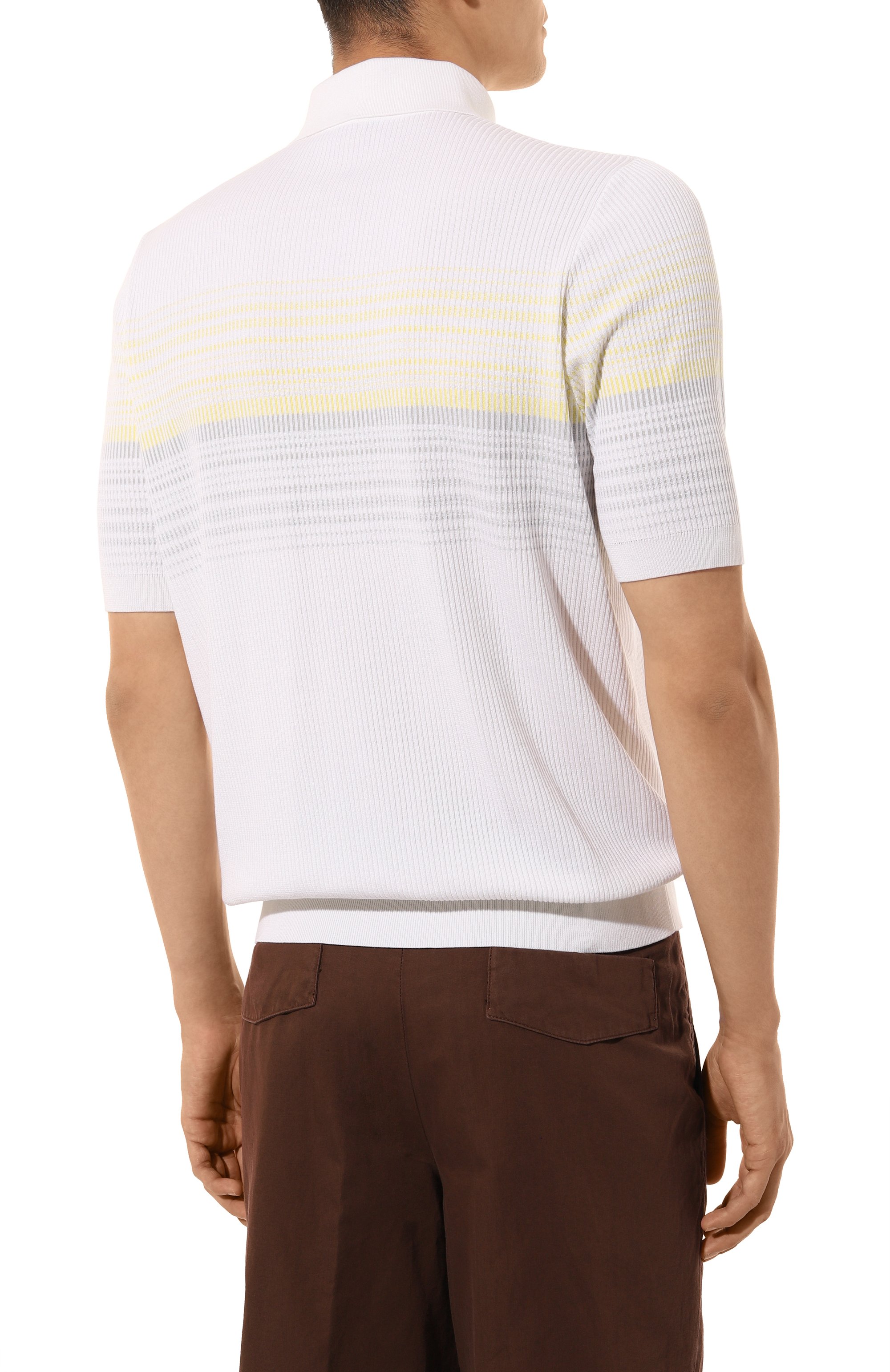 Поло из хлопка и шелка ZILLI, арт. KBP002M0142VCC000, фото 4