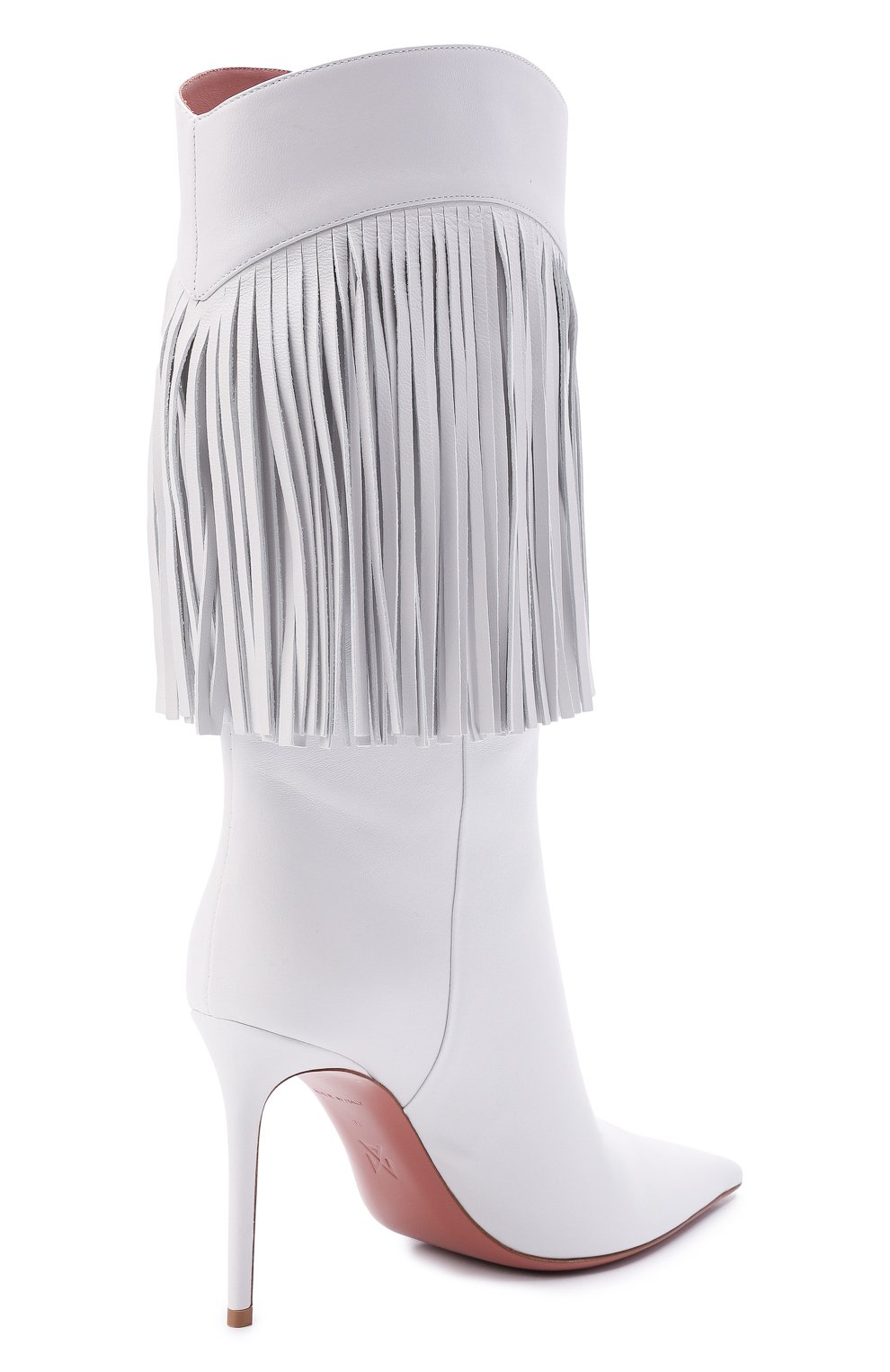Кожаные сапоги lily AMINA MUADDI белого цвета по цене 157000 руб., арт. LILY B00T/NAPPA/WHITE, фото 5 Кожаные сапоги lily AMINA MUADDI, арт. LILY B00T/NAPPA/WHITE, фото 5