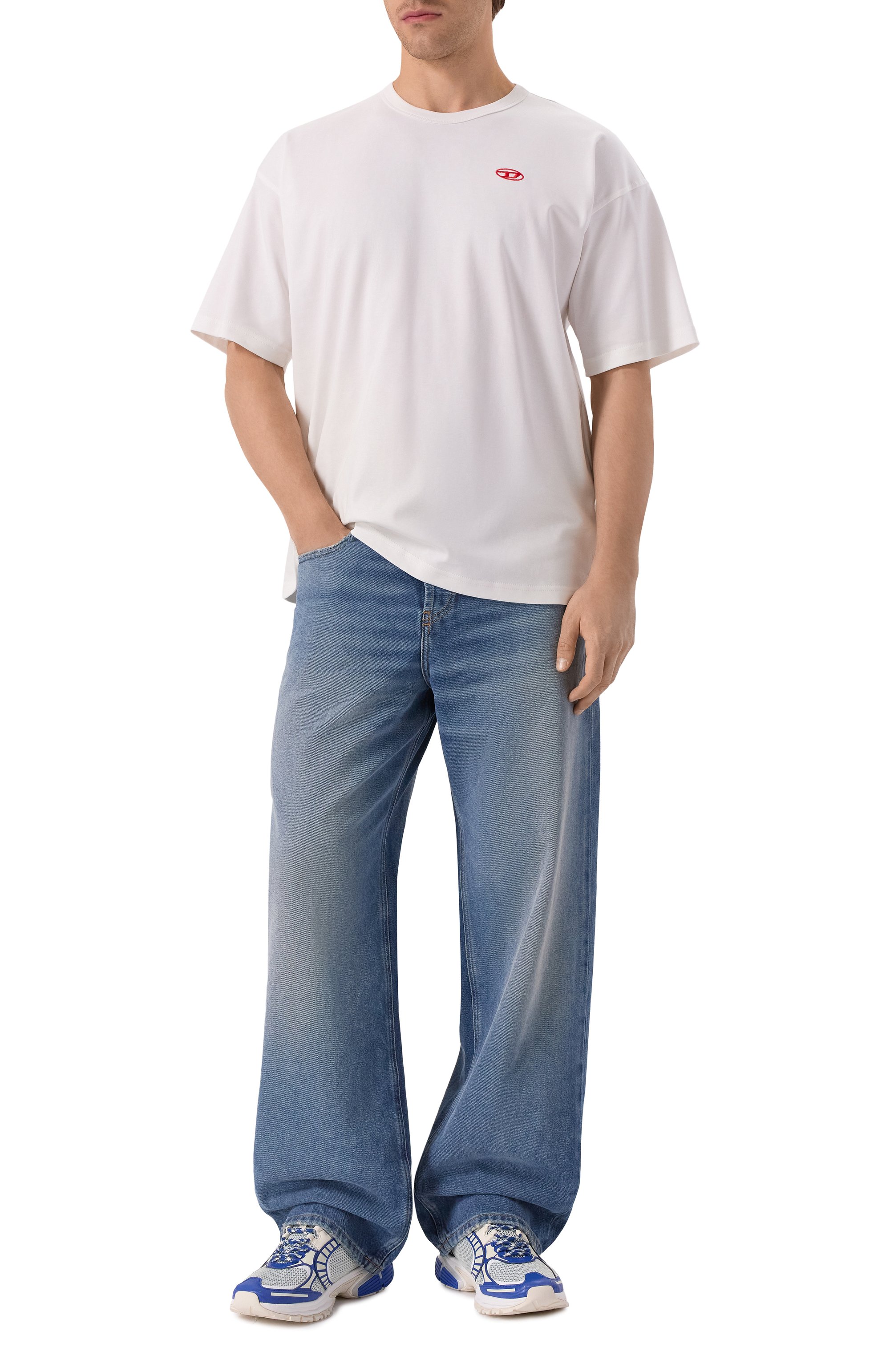 Хлопковая футболка DIESEL, арт. A18535/0AIJU, фото 2