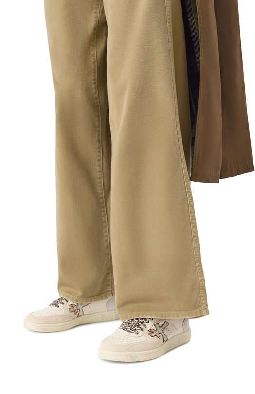 Комбинированные кеды Bskt Clay Premiata BSKTCLAD/VAR 7317 Кремовый  BSKTCLAD/VAR 7317 Фото 3