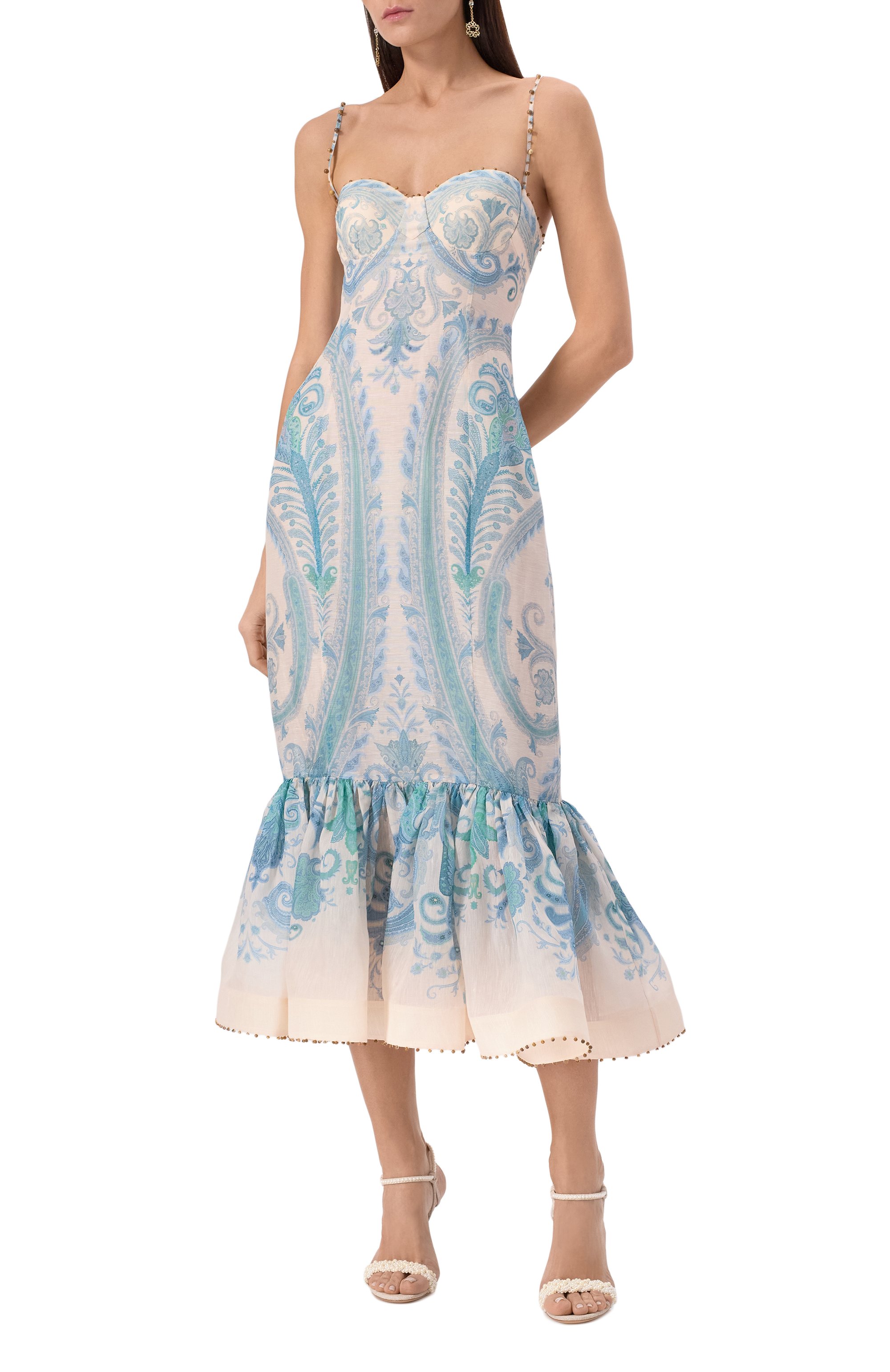 Платье изо льна и шелка ZIMMERMANN, арт. 3355DS251, фото 2