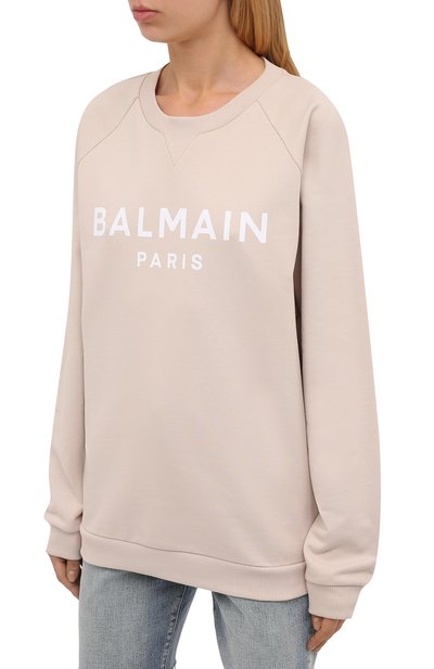 Хлопковый свитшот BALMAIN, арт. WF1JQ000/B091, фото 3