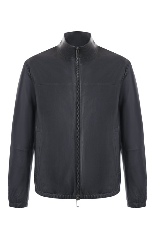 Кожаный бомбер Emporio Armani 01R55P/01P54 Синий 01R55P/01P54