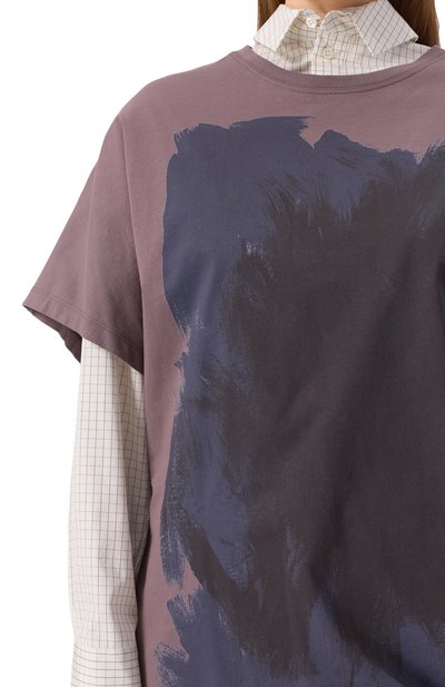 Хлопковая футболка DRIES VAN NOTEN, арт. 242-011105-9600, фото 5