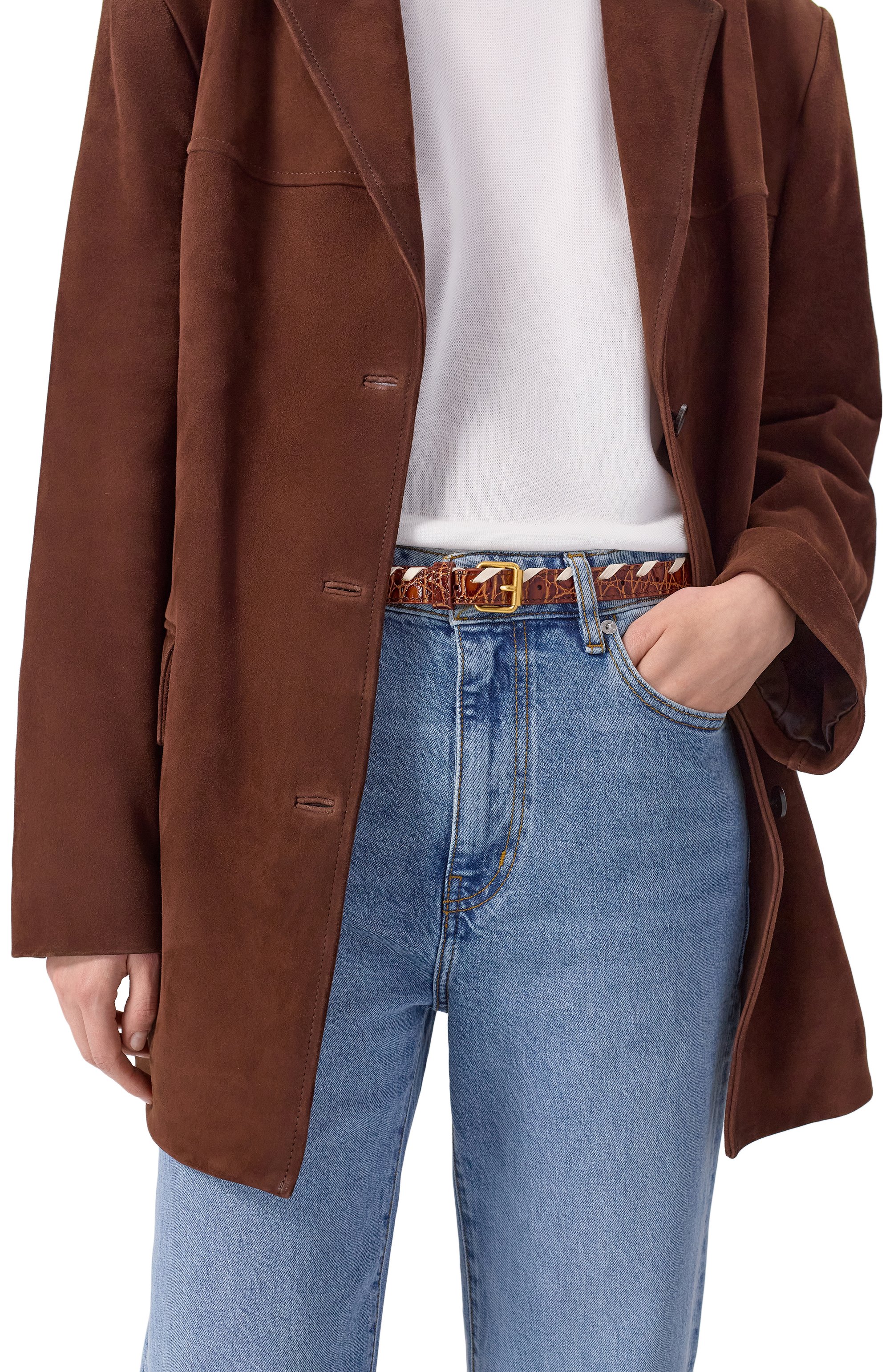 Кожаный ремень DRIES VAN NOTEN, арт. 252-011402-592, фото 2