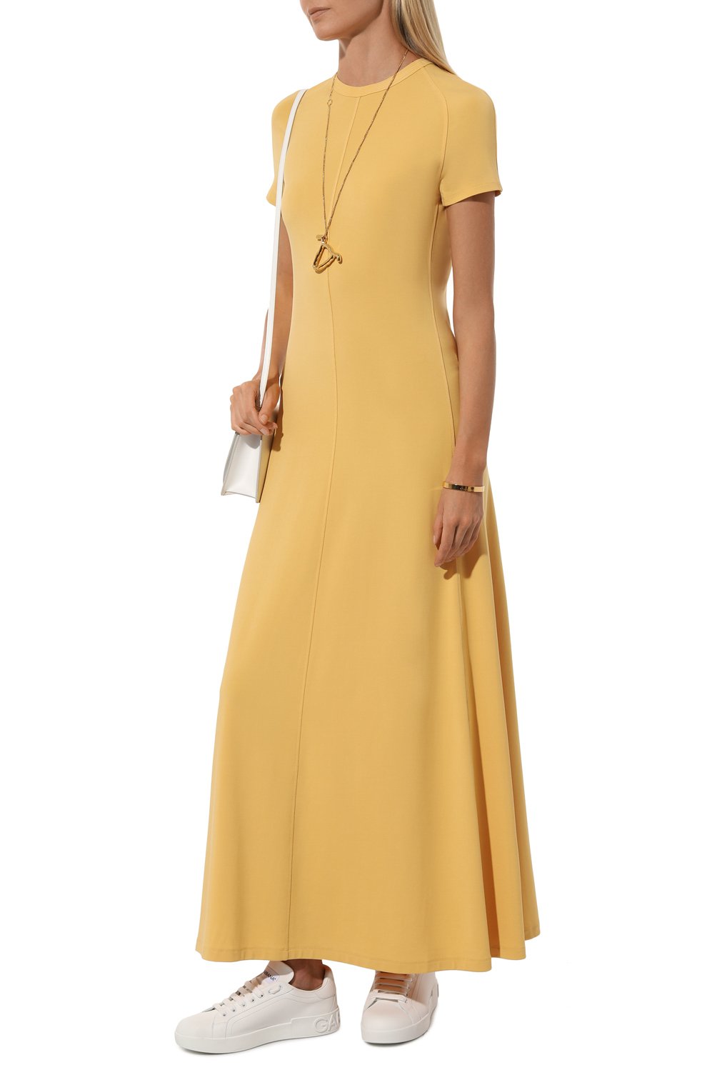 Платье из вискозы TOTEME, арт. 242-WRD1696-FB0162, фото 2