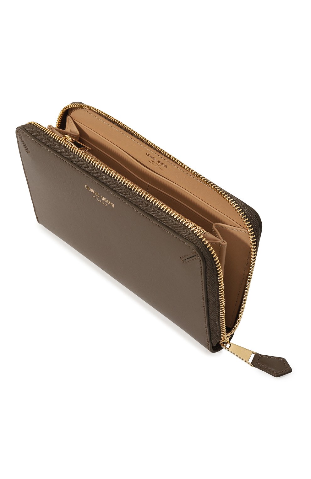 Кожаный кошелек GIORGIO ARMANI темно-коричневого цвета по цене 66350 руб., арт. Y1H372/YTF4A, фото 3 Кожаный кошелек GIORGIO ARMANI, арт. Y1H372/YTF4A, фото 3