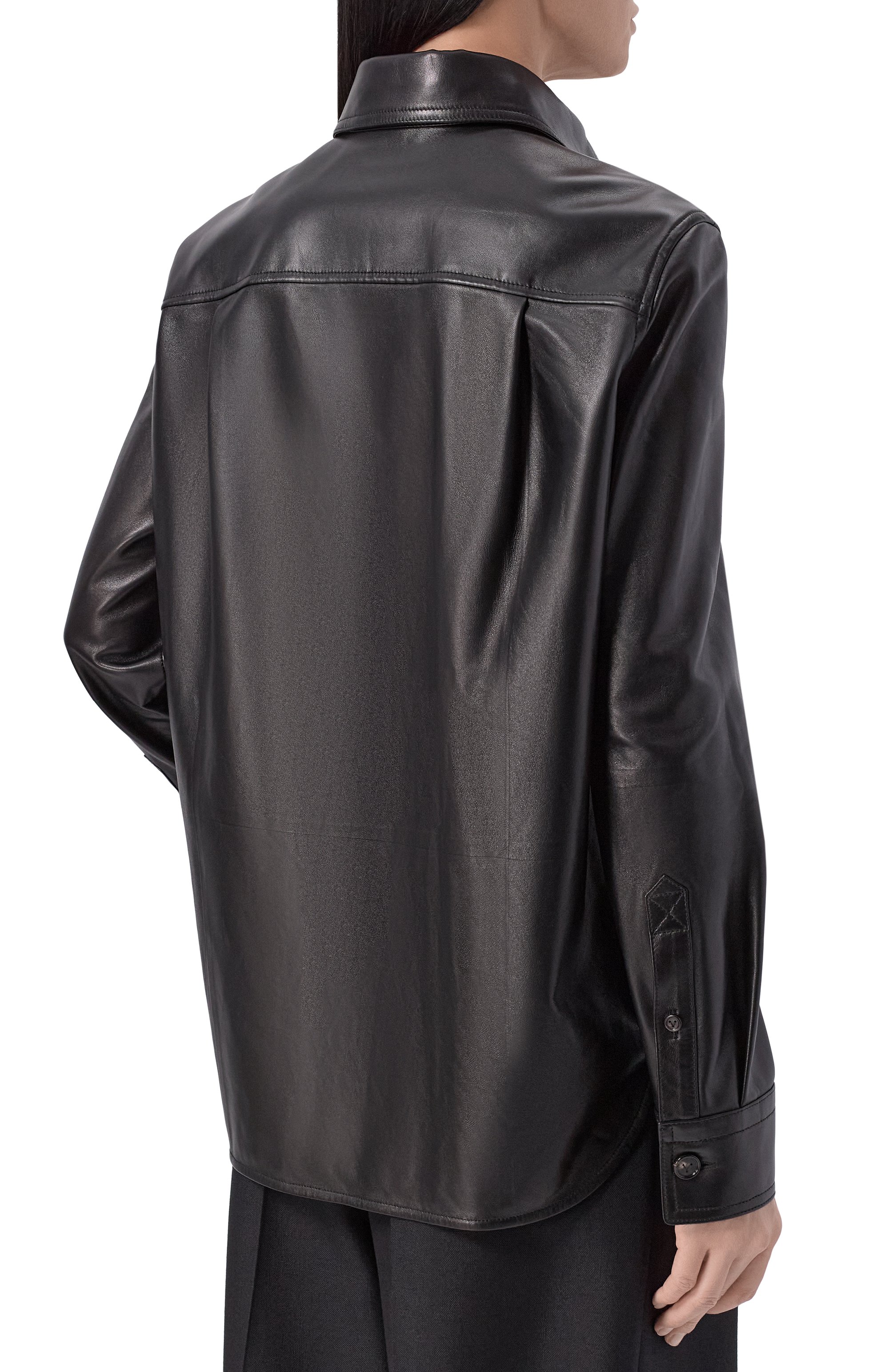 Кожаная рубашка BOTTEGA VENETA, арт. 870161/V61D0, фото 4