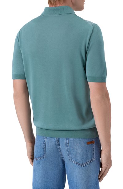 Поло из шелка и хлопка STEFANO RICCI, арт. K212038P31/F26194, фото 4