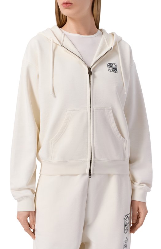 Хлопковая толстовка VETEMENTS WE76ZU528V/1302 M0LLET0N Кремовый  WE76ZU528V/1302 M0LLET0N Фото 3