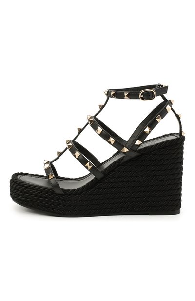 Кожаные босоножки rockstud VALENTINO, арт. VW2S0F95/BAE, фото 4