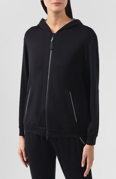 Кардиган из смеси хлопка и шелка BRUNELLO CUCINELLI, арт. MD828SB806, фото 3