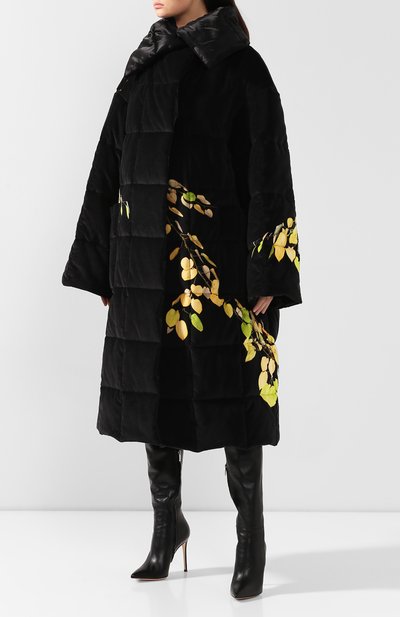 Пуховик DRIES VAN NOTEN черного цвета по цене 195000 руб., арт. 192-10244-8403, фото 3 Пуховик DRIES VAN NOTEN, арт. 192-10244-8403, фото 3