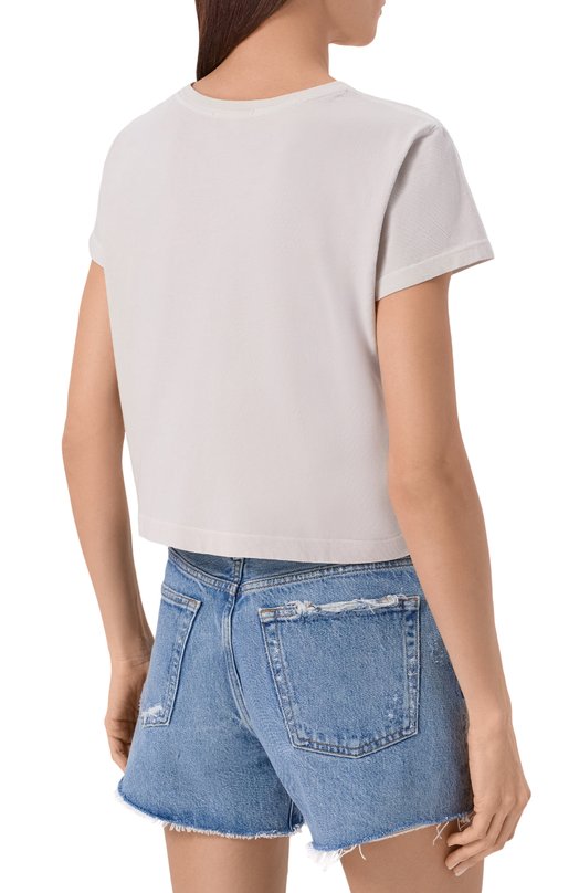 Хлопковая футболка Agolde A71801507 Серый  A71801507 Фото 4