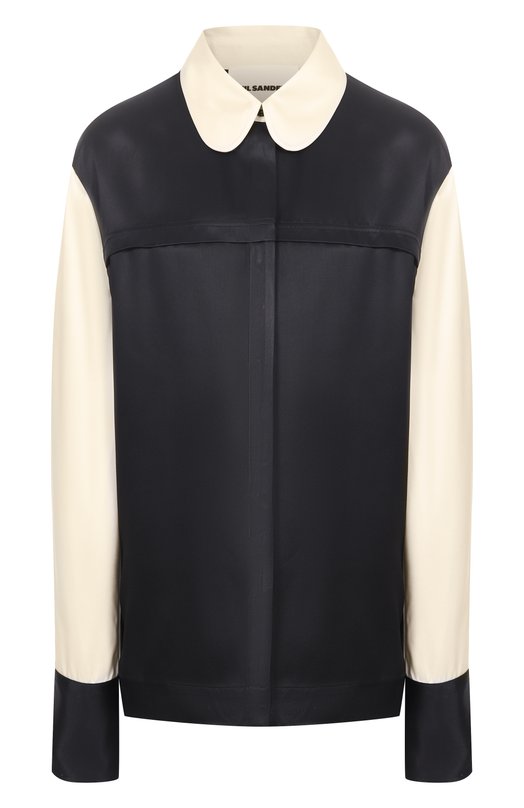 Рубашка из вискозы Jil Sander J02DL0256/J65334 Чёрно-белый J02DL0256/J65334