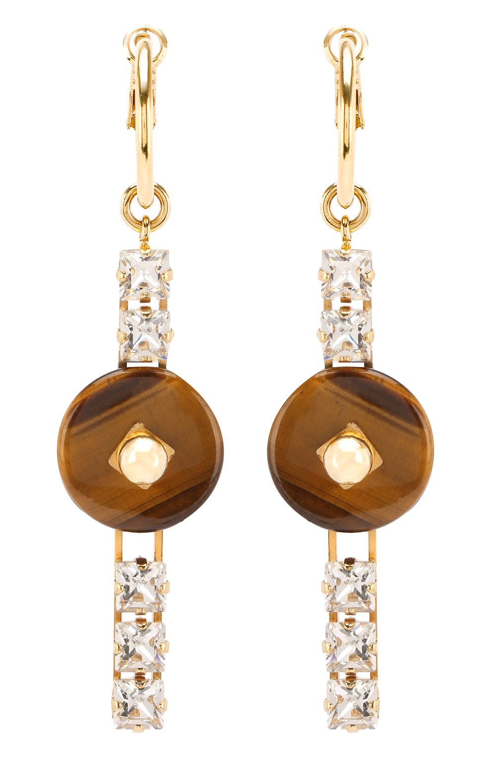 Серьги CRYSTALLINE JEWELLERY коричневого цвета по цене 15220 руб., арт. 345M, фото 1 Серьги CRYSTALLINE JEWELLERY, арт. 345M, фото 1