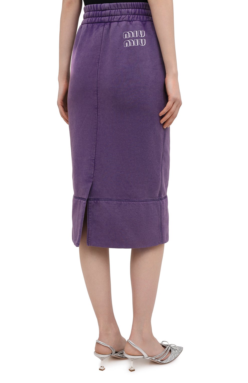 Хлопковая юбка MIU MIU, арт. MJD175-1IG3-F0014, фото 4