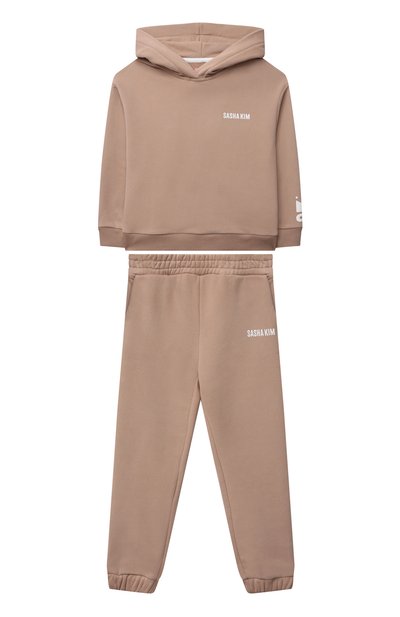 Комплект из худи и брюк serena SASHA KIM бежевого цвета по цене 19920 руб., арт. УТ-00000573, фото 1 Комплект из худи и брюк serena SASHA KIM, арт. УТ-00000573, фото 1