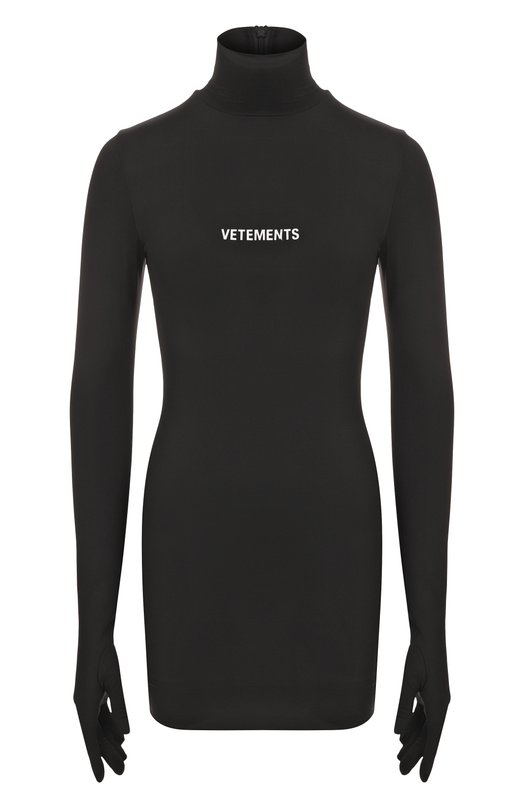 Платье VETEMENTS WE54DR300B/2750 LYCRA Чёрный WE54DR300B/2750 LYCRA
