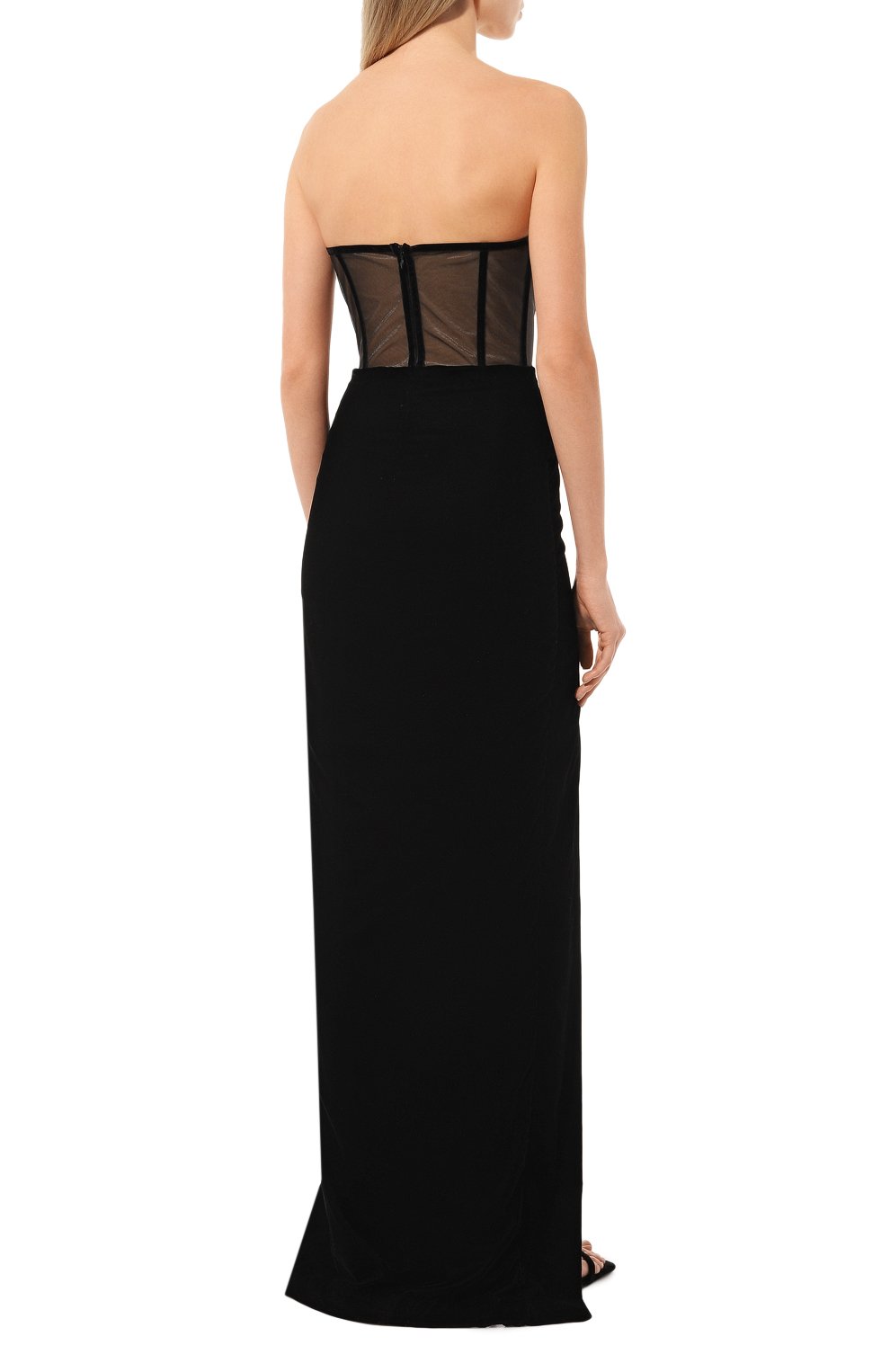 Платье из вискозы KAMILLA PURSHIE черного цвета по цене 200000 руб., арт. KP2024/13, фото 4 Платье из вискозы KAMILLA PURSHIE, арт. KP2024/13, фото 4