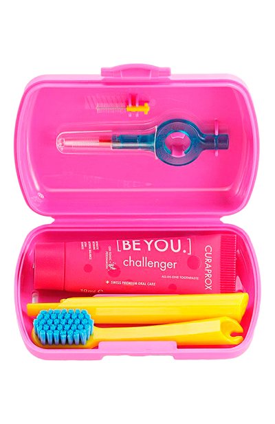 Женское дорожный набор be you в розовом боксе CURAPROX, арт. 7612412429886