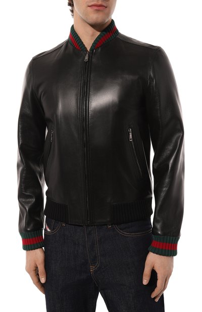 Кожаный бомбер GUCCI, арт. 431343 XG206, фото 3