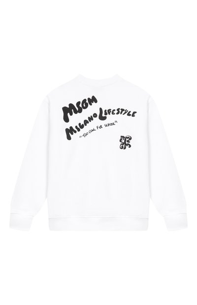Хлопковый свитшот MSGM KIDS, арт. S6MSJBSW247