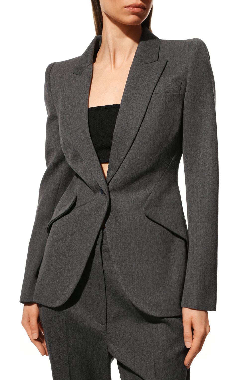 Шерстяной жакет ALEXANDER MCQUEEN, арт. 585442/QJACH, фото 3