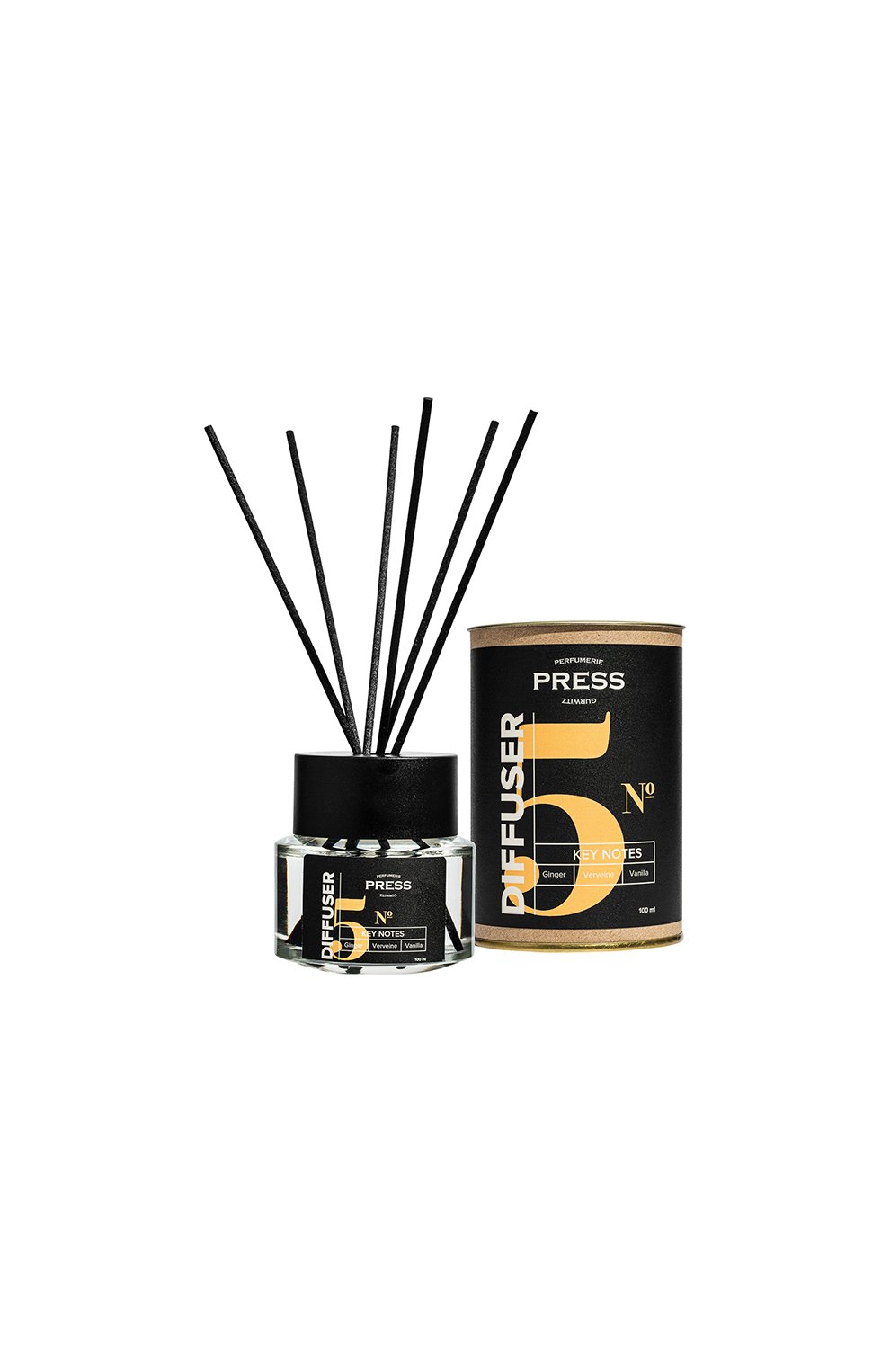 Диффузор №5 с нотами имбиря, ванили и вербены (100ml) PRESS GURWITZ PERFUMERIE бесцветного цвета по цене 2750 руб., арт. 4631159197615, фото 4 Диффузор №5 с нотами имбиря, ванили и вербены (100ml) PRESS GURWITZ PERFUMERIE, арт. 4631159197615, фото 4