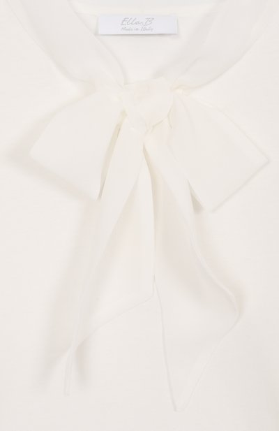 Хлопковая блузка ELLA.B кремового цвета по цене 16600 руб., арт. EBR2522/6A-8A, фото 3 Хлопковая блузка ELLA.B, арт. EBR2522/6A-8A, фото 3
