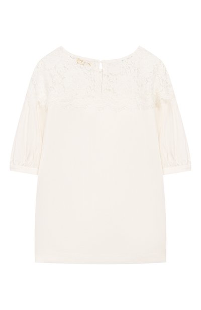 Топ с кружевной отделкой MONNALISA, арт. 794604A6, фото 2