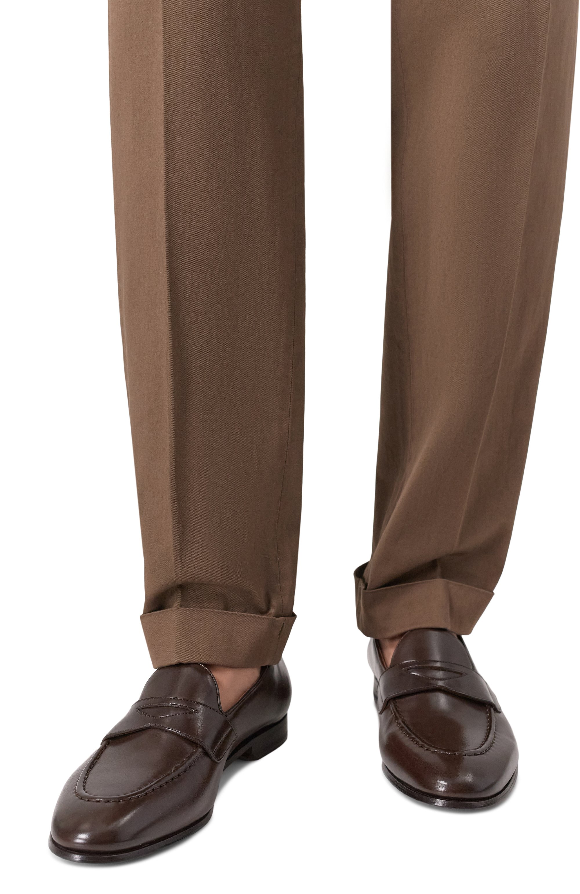 Кожаные пенни-ло феры KITON, арт. USSA084N0114306, фото 3