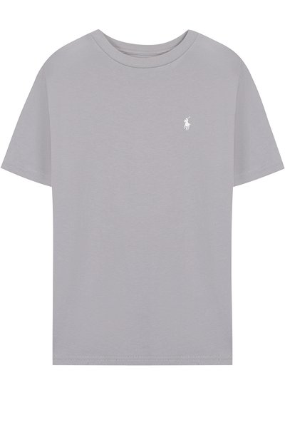 Хлопковая футболка с логотипом бренда POLO RALPH LAUREN, арт. 323670261, фото 1