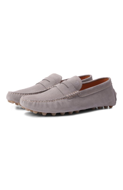 Замшевые мокасины Gommino Bubble Tod’s XXM52K00640RE0 Серый XXM52K00640RE0