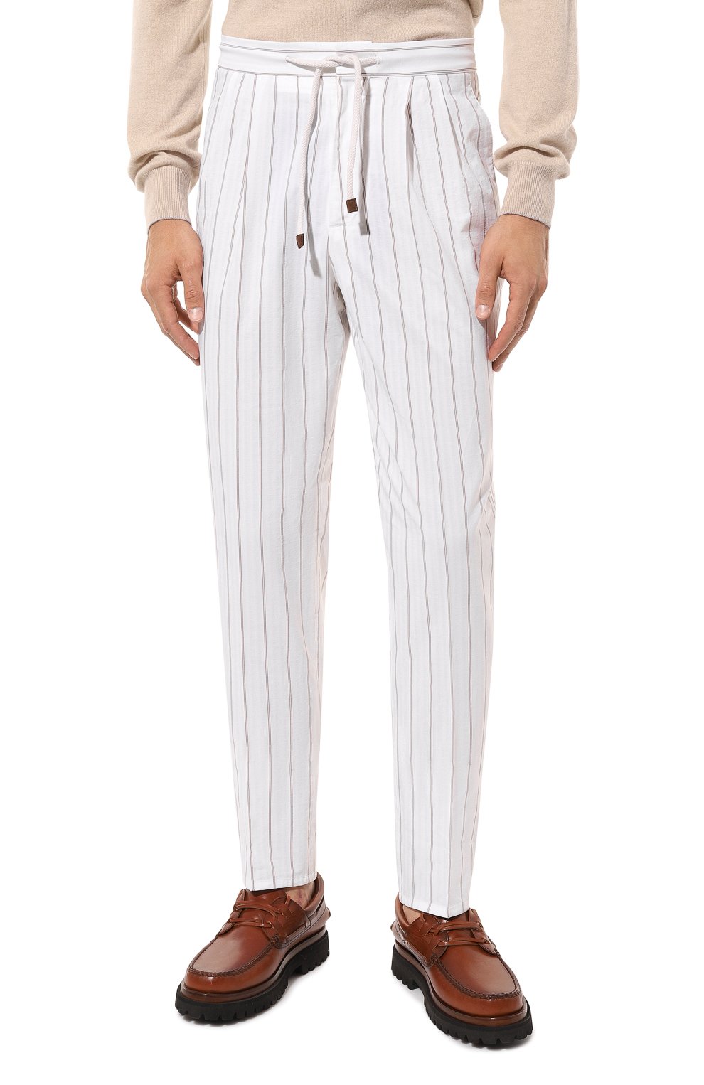 Хлопковые брюки BRUNELLO CUCINELLI, арт. MH242B6224, фото 3