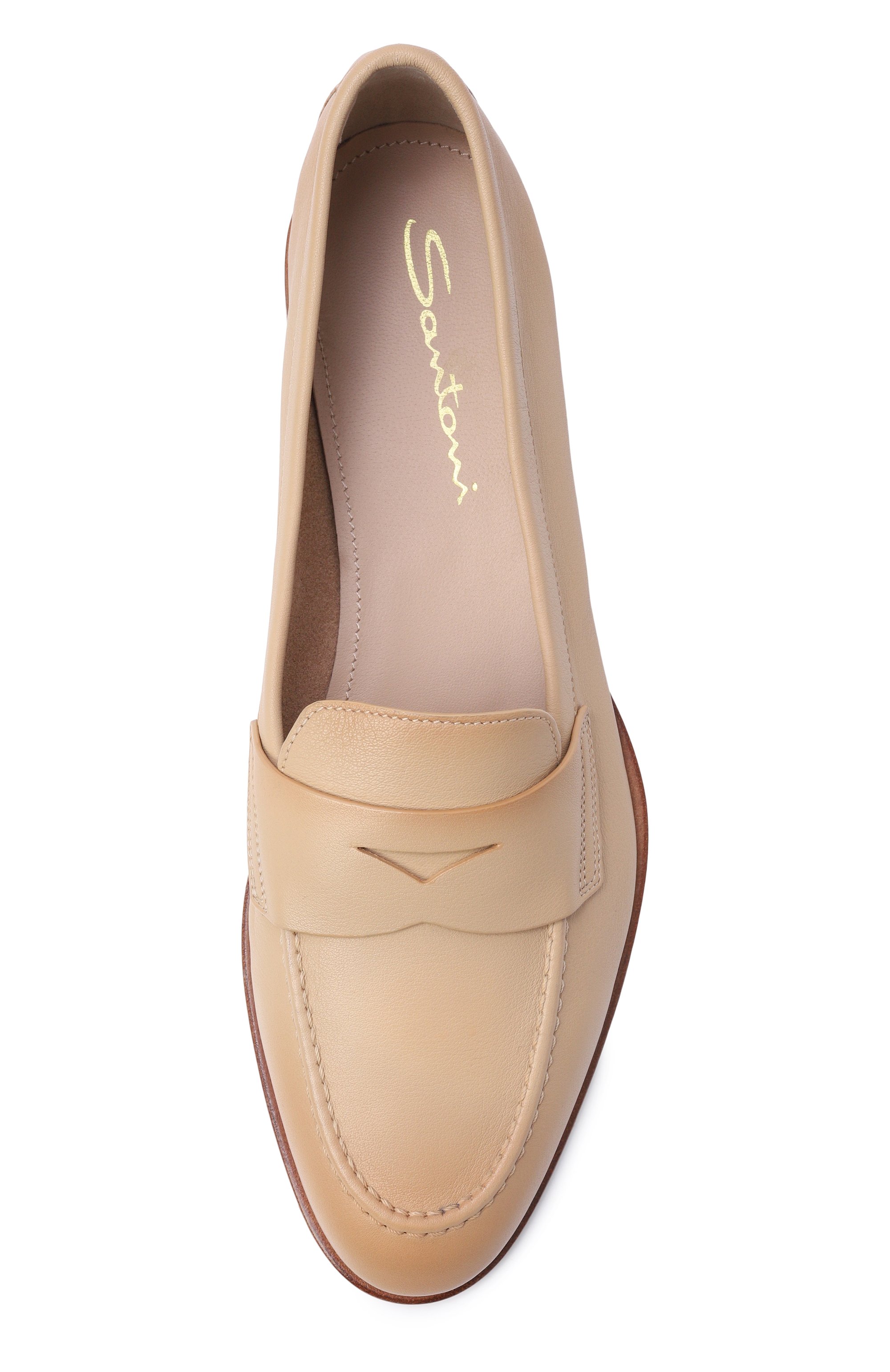 Кожаные пенни-лоферы SANTONI, арт. WUSG59962HAFSLGA, фото 6