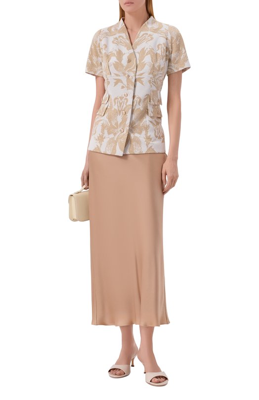 Жакет из вискозы Freeage S26.JK153.7009.100 Бежевый  S26.JK153.7009.100 Фото 2