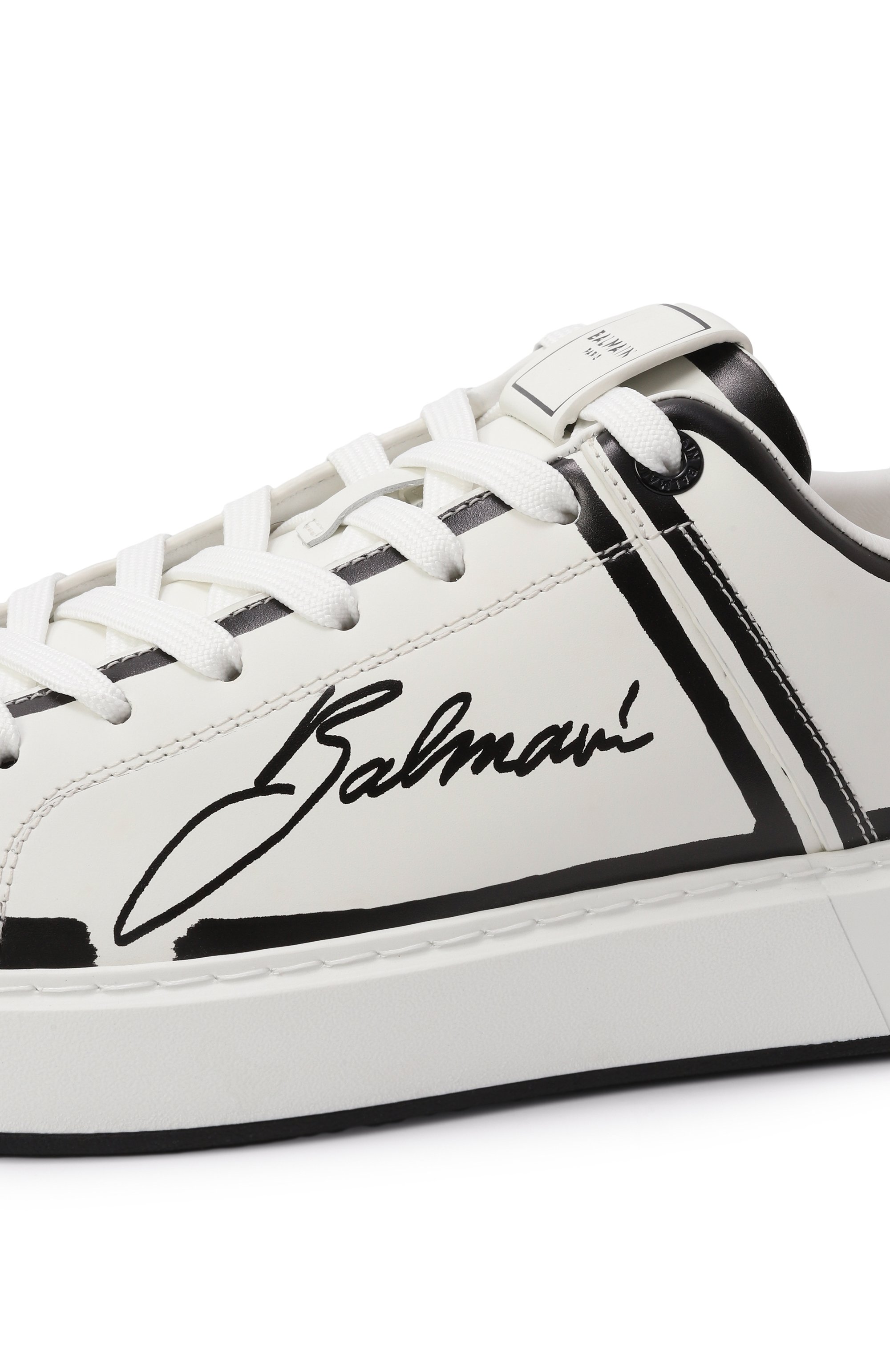 Кожаные кеды b-court BALMAIN, арт. EM1VI288/LCLP, фото 7