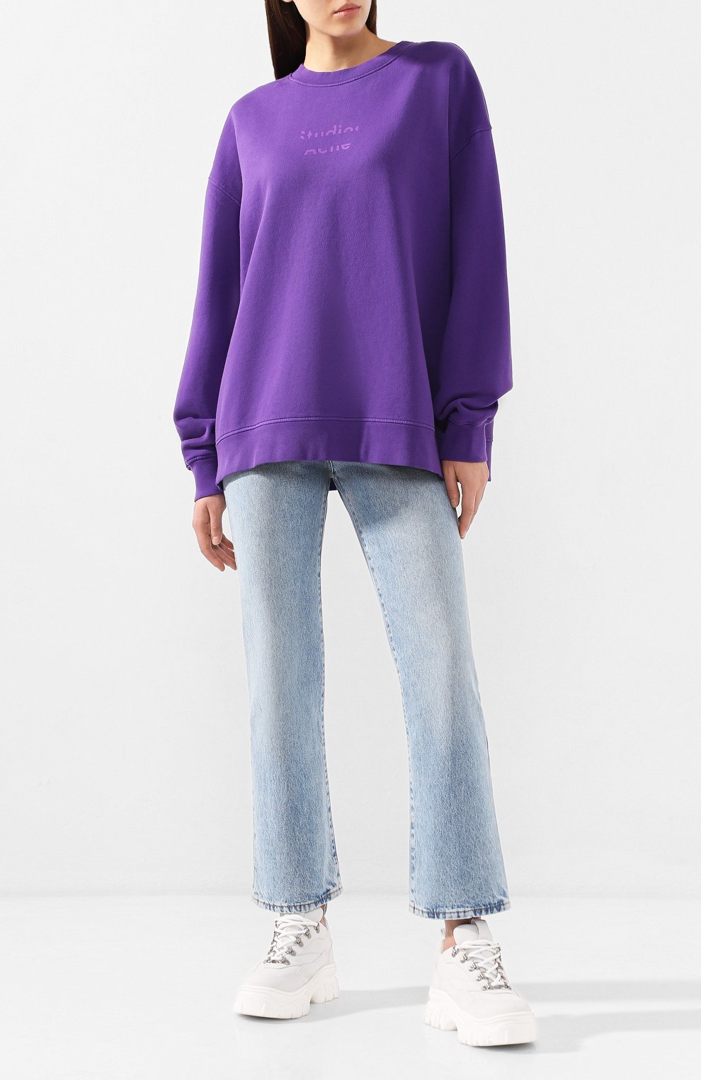 Хлопковый свитшот ACNE STUDIOS, арт. AI0036, фото 2