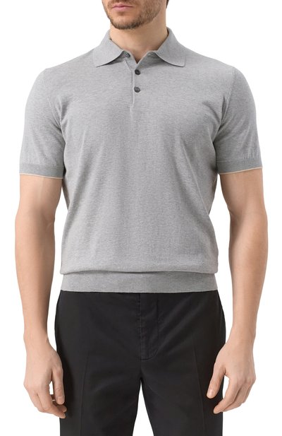 Хлопковое поло BRUNELLO CUCINELLI, арт. M29800125, фото 3