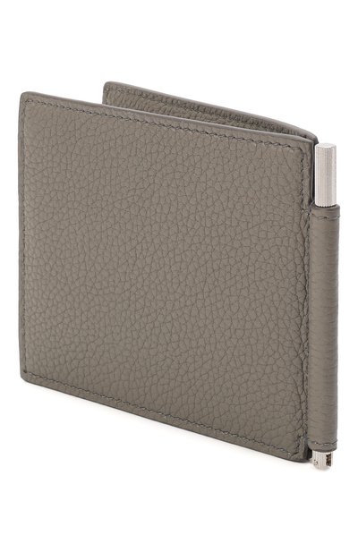 Кожаный зажим для купюр TOM FORD серого цвета по цене 56850 руб., арт. Y0231P-LCL158, фото 2 Кожаный зажим для купюр TOM FORD, арт. Y0231P-LCL158, фото 2