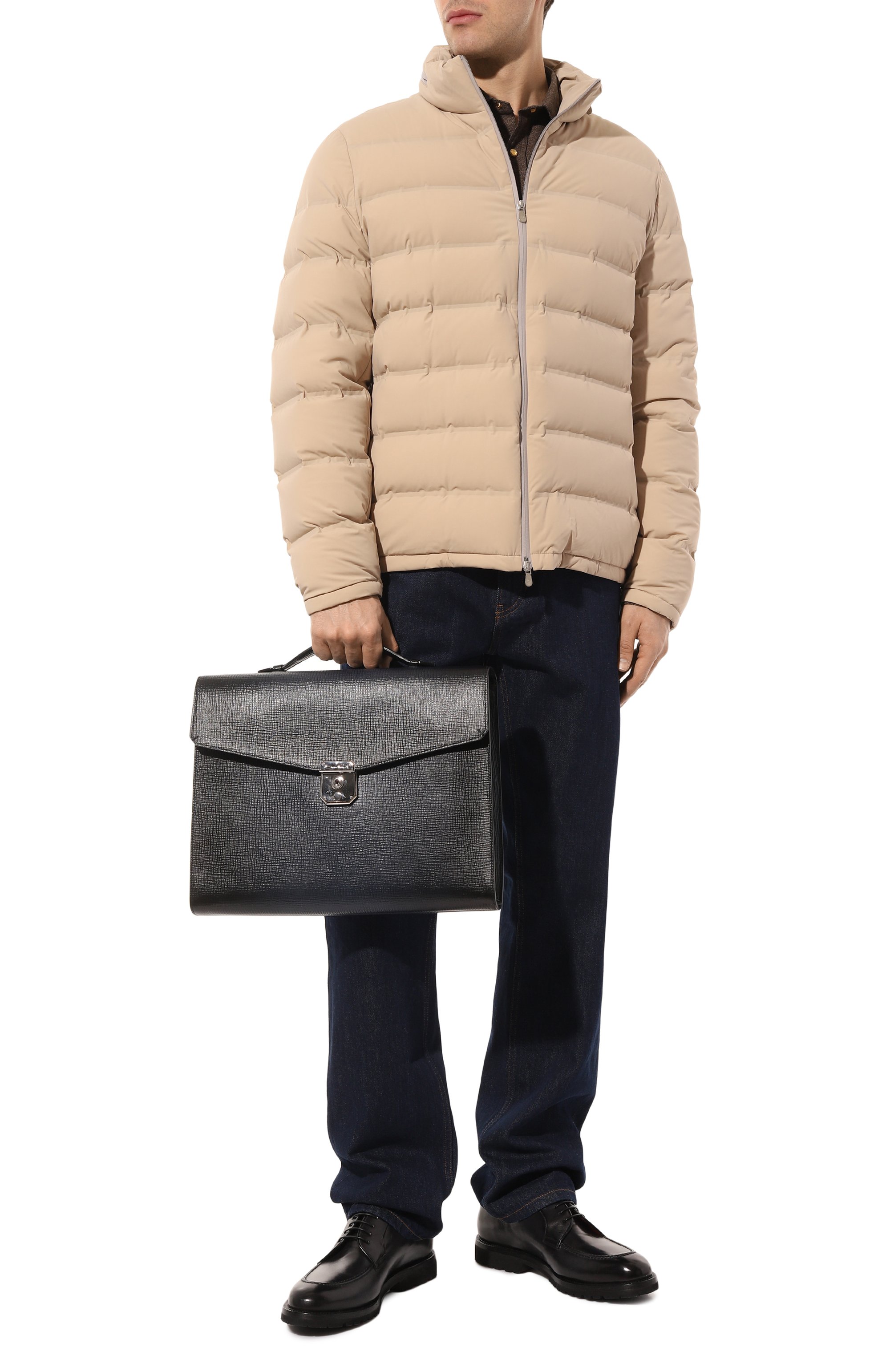 Портфель SANTONI темно-синего цвета по цене 207000 руб., арт. UFBBA1992F0-ATU6, фото 7 Портфель SANTONI, арт. UFBBA1992F0-ATU6, фото 7