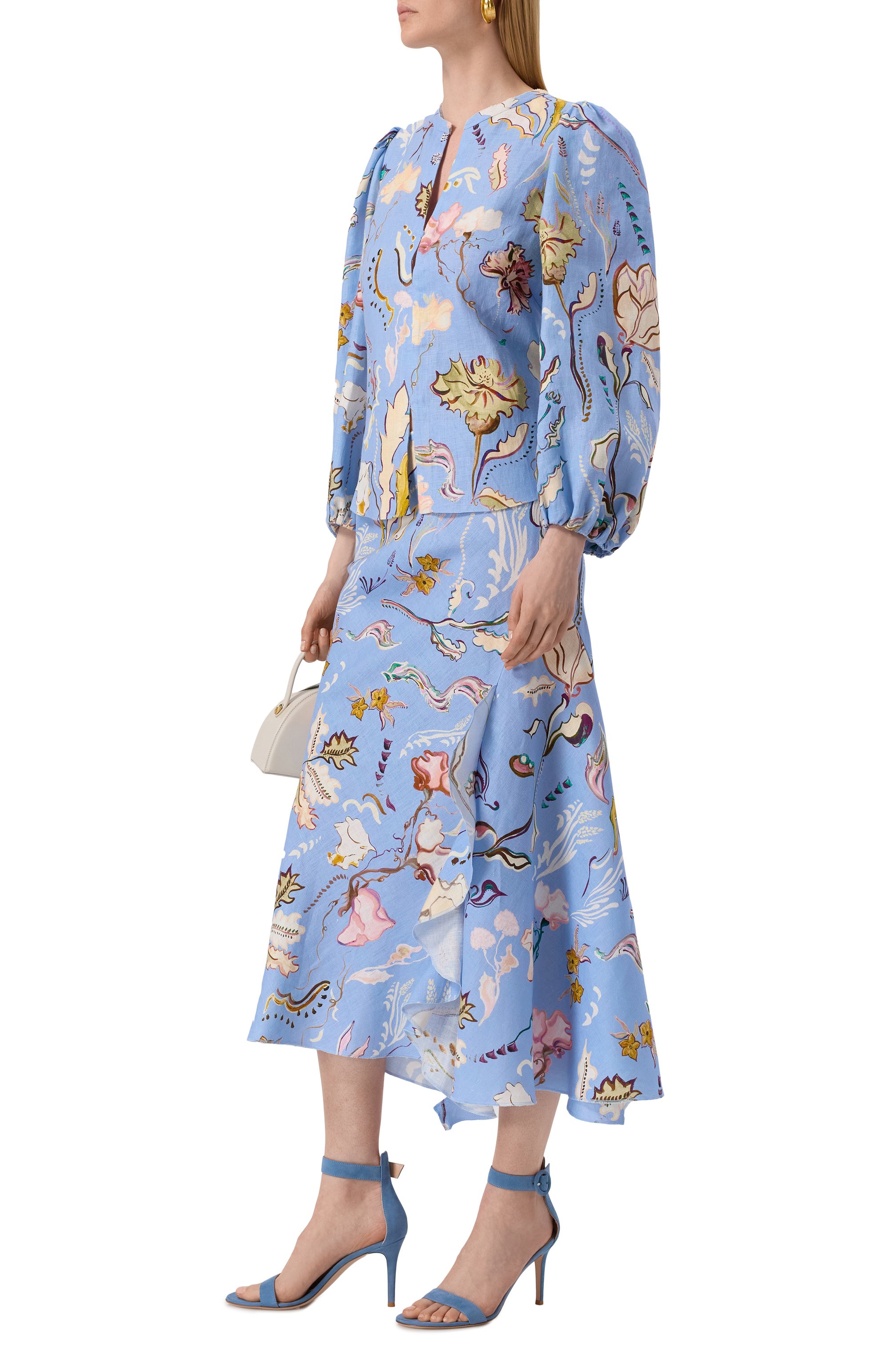 Замшевые босоножки portofino 85 GIANVITO ROSSI, арт. G60953.85RIC.CAMANTB, фото 2