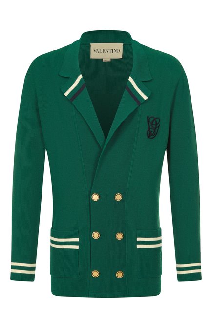 Мужской пиджак из хлопка и шерсти VALENTINO, арт. 7V3KE02Z/AY4