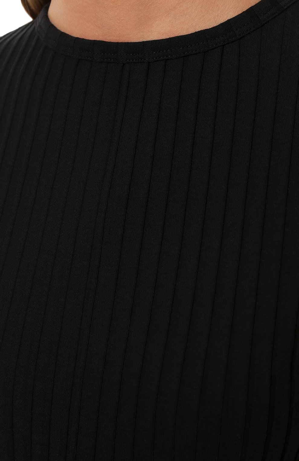 Хлопковый топ HELMUT LANG черного цвета по цене 20600 руб., арт. L09HW513, фото 5 Хлопковый топ HELMUT LANG, арт. L09HW513, фото 5
