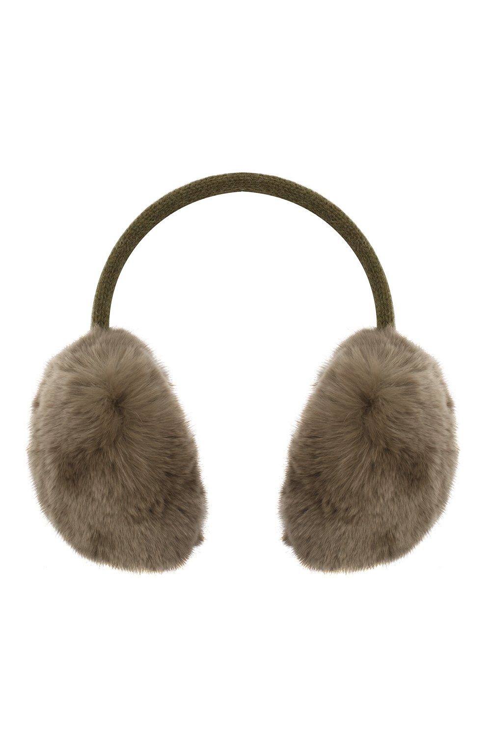 Шерстяные наушники с меховой отделкой YVES SALOMON ENFANT, арт. 20WEA310XXREXW, фото 1