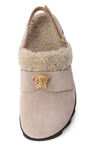 Замшевые сабо la medusa VERSACE, арт. 1018004/1A12780/30-33, фото 4