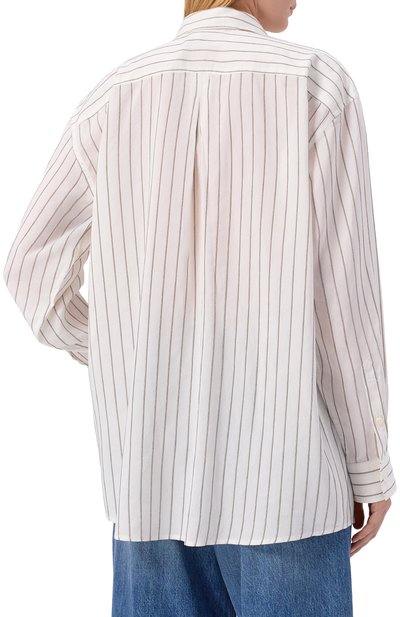 Рубашка из вискозы и шелка TOTEME, арт. 253-WRT0480-FB0439, фото 4